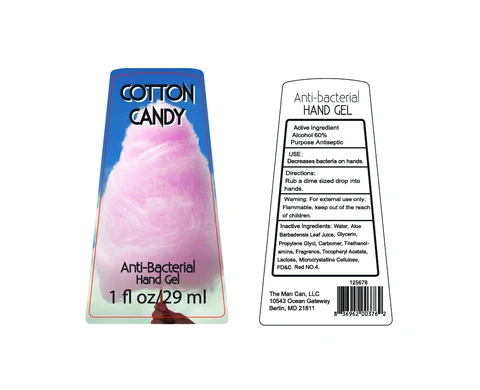 Anti-Bacterial Hand Gel Cotton Candy 포장