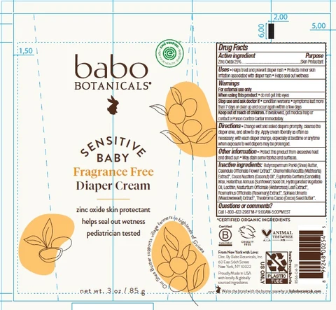 Babo Fragrance Free Diaper Cream 포장