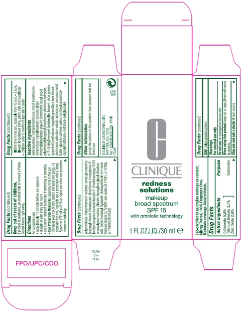 REDNESS solutions MAKEUP BROAD SPECTRUM SPF 15 WITH PROBIOTIC TECHNOLOGY 포장