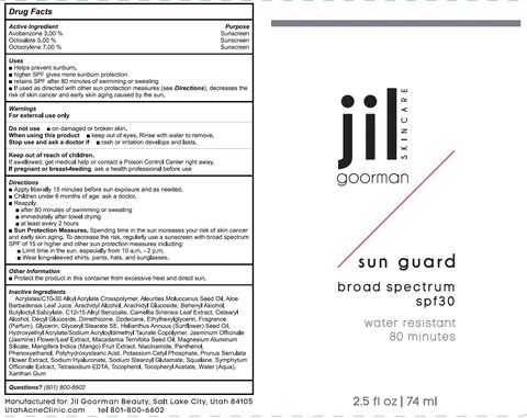 Jil Goorman Skincare Sun Guard SPF 30 포장