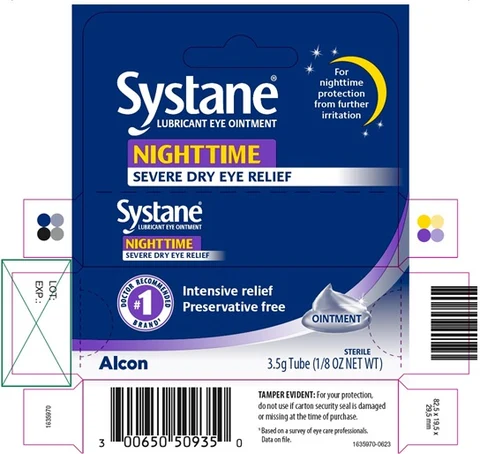 Systane Nighttime 포장