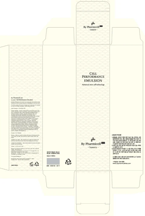 By Pharmicell Lab Luxury Cell Performance Emulsion packaging