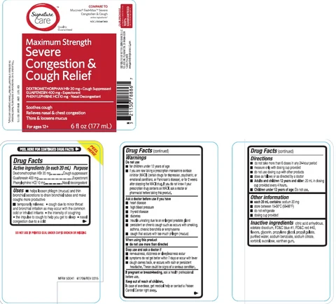 Severe Congestion and Cough Relief 포장