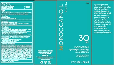 MOROCCAN Lightweight Hydrating Sun Protection SPF 30 포장
