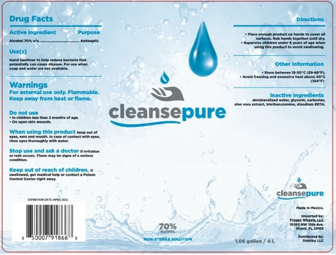 Cleanse pure packaging