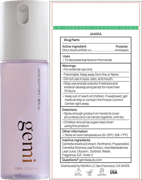 Principal Display Panel - 40 mL Bottle Label - AMARA