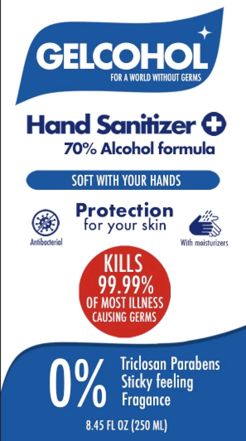 Hand Sanitizer packaging