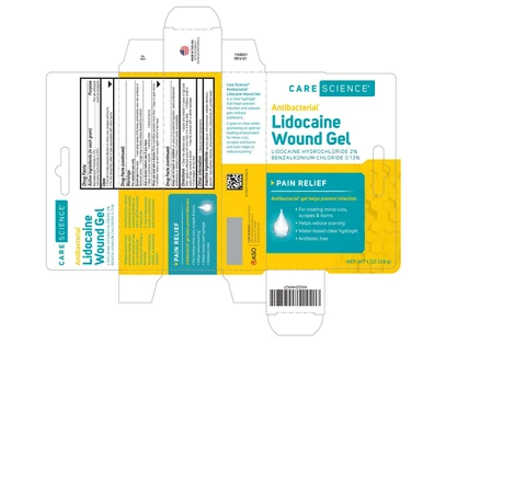 Antibacterial Lidocaine Wound Gel 포장