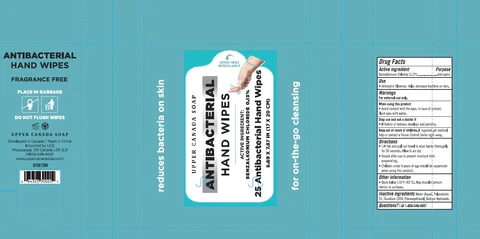 Antibacterial Hand Wipes 포장