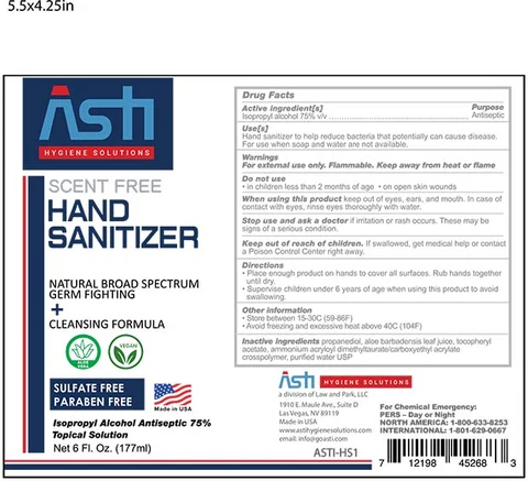 Hand Sanitizer - Asti packaging