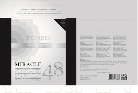 BIOXIDEA MIRACLE 48 EXCELLENCE DIAMOND MASK 포장