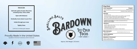 Bardown Smelling Salts 포장