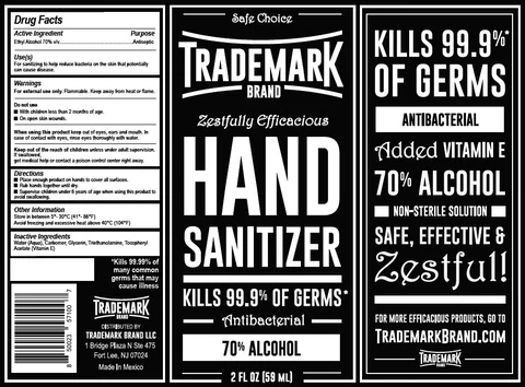Hand Sanitizer packaging