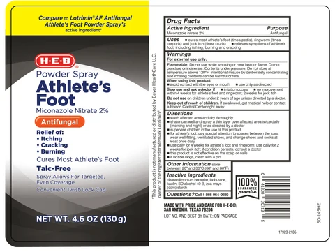 HEB Athlete Foot Antifungal 포장