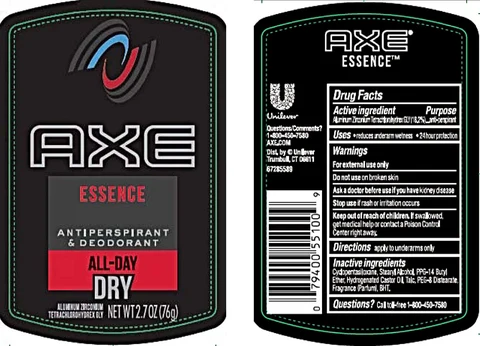 AxeEssence Antiperspirant and Deodorant 포장