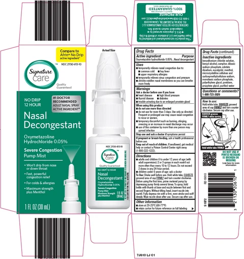 signature care nasal decongestant 포장