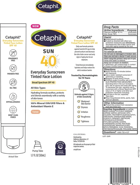 Cetaphil Sun Tinted Face SPF 40 포장