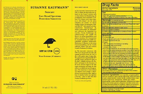 SUSANNE KAUFMANN SUNCARE FACE BROAD SPECTRUM PROTECTION SUNSCREENSPF 30 UVB UVA 포장