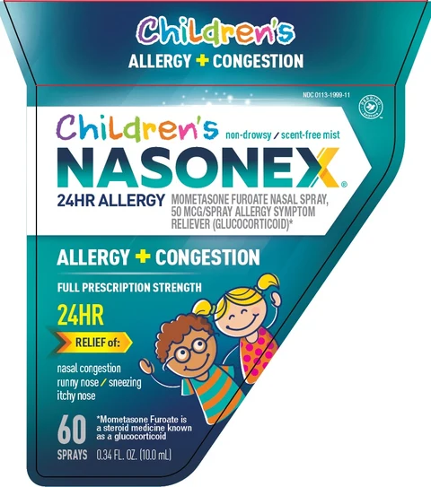 Childrens Nasonex packaging