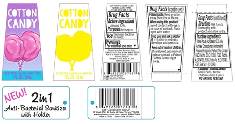 BEST ACCESSORY GROUP COTTON CANDY SCENTED HAND SANITIZER 포장