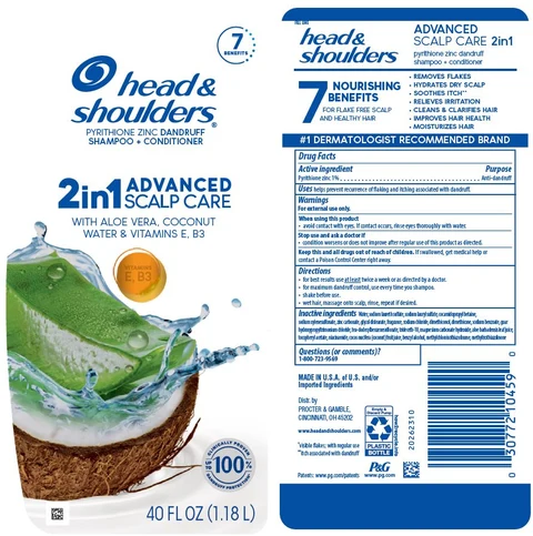 Head and Shoulders 2in1 Advanced Scalp Care 2in1 packaging