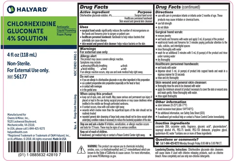 Halyard Chlorhexidine Gluconate packaging