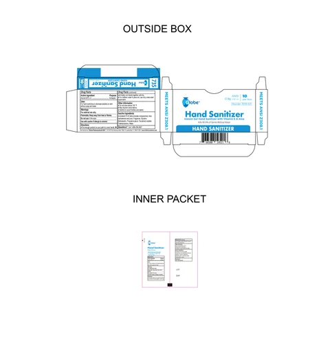 Hand Sanitizer packaging