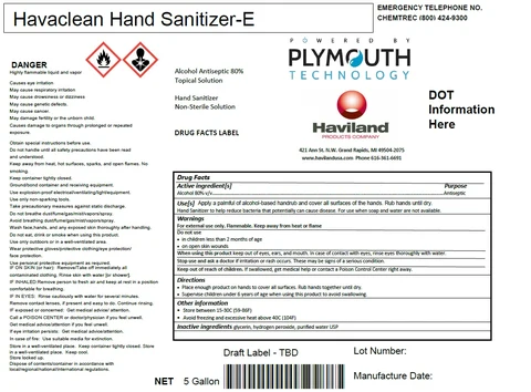 Hand Sanitizer packaging