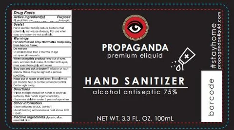 Hand Sanitizer packaging