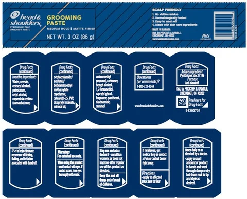 Head and Shoulders Grooming packaging