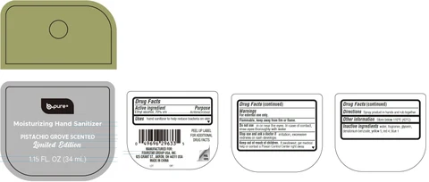 B Pure Moisturizing Hand Sanitizer Pistachio Grove Scented 포장