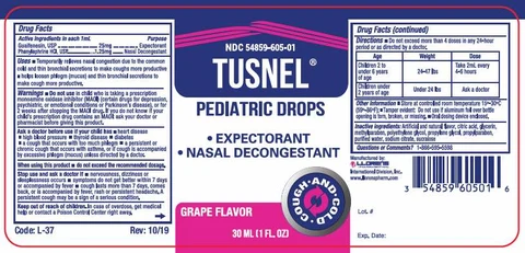 Tusnel Pediatric Drops 포장
