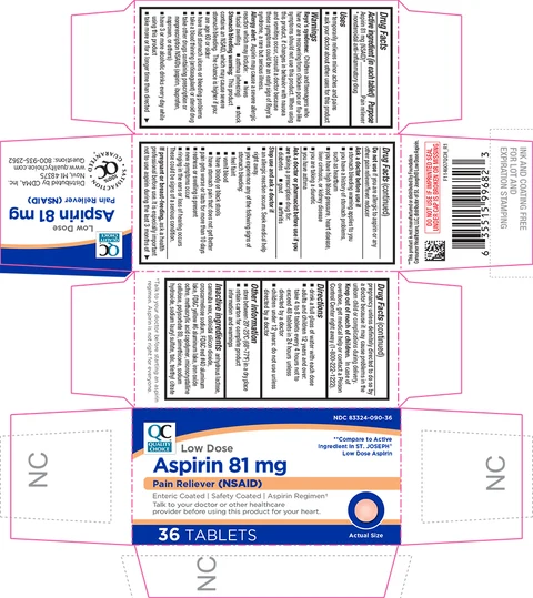 Aspirin 81 mg Low dose 포장