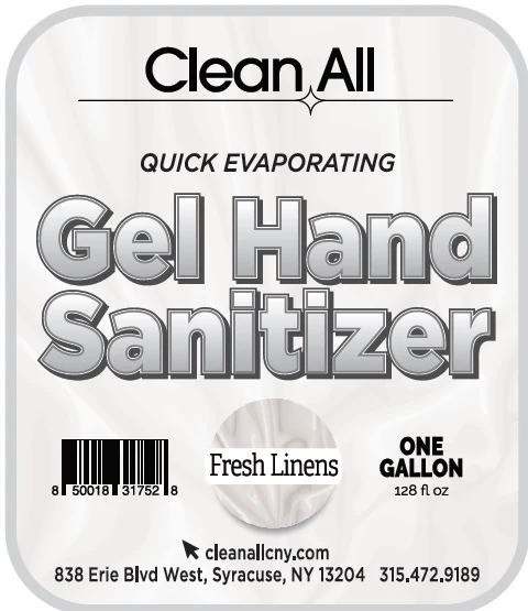 Clean All Gel Hand Sanitizer Fresh Linen 포장