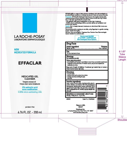 La Roche Posay Laboratorie Dermatologique Effaclar Medicated Cleanser packaging