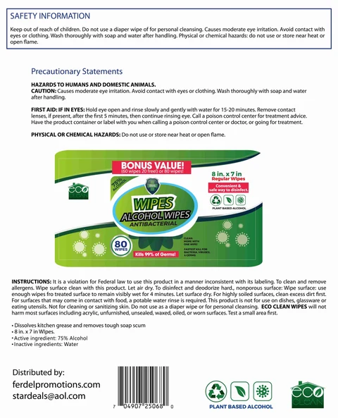 WIPES packaging