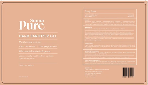 Sunna Pure Hand Sanitizer Gel 포장