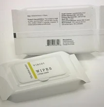 WIPES packaging