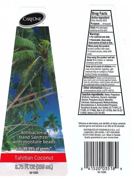 CAREONETAHITIAN COCONUT packaging