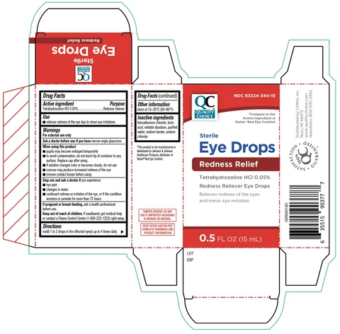 Quality Choice Eye Drops Redness Relief 포장