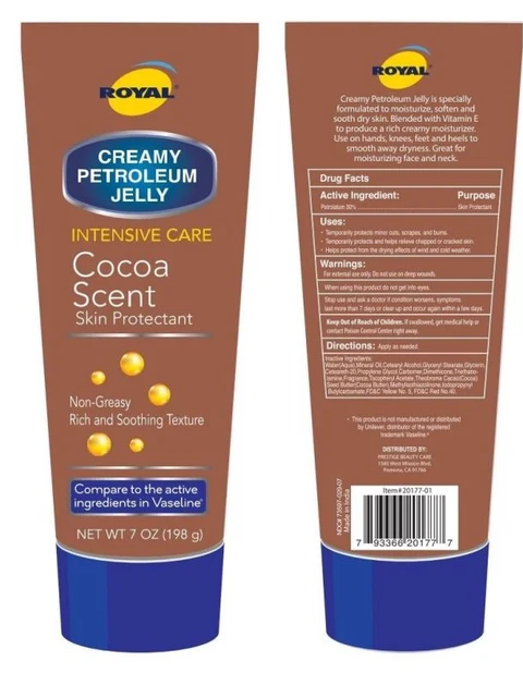 Royal Creamy Petroleum Jelly Cocoa Butter packaging