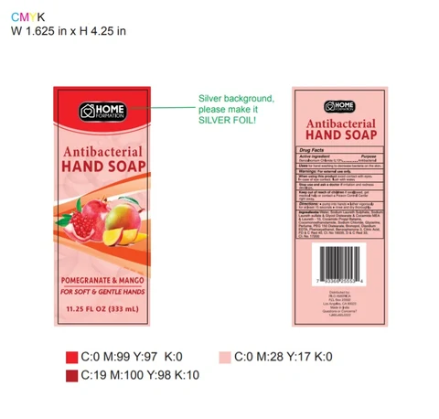 HOME FORMATION ANTIBACTERIAL POMEGRANATE AND MANGO packaging
