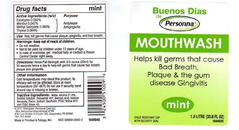 Buenos Dias de Personnamint packaging