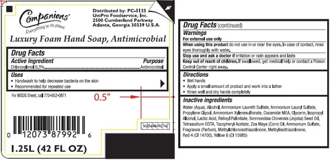 COMPANIONS Luxury Foam Hand So ap, Antimicrobial packaging