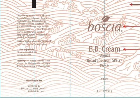Boscia BB BRONZE Broad Spectrum SPF 27 PA Self-Adjusting Shade 포장
