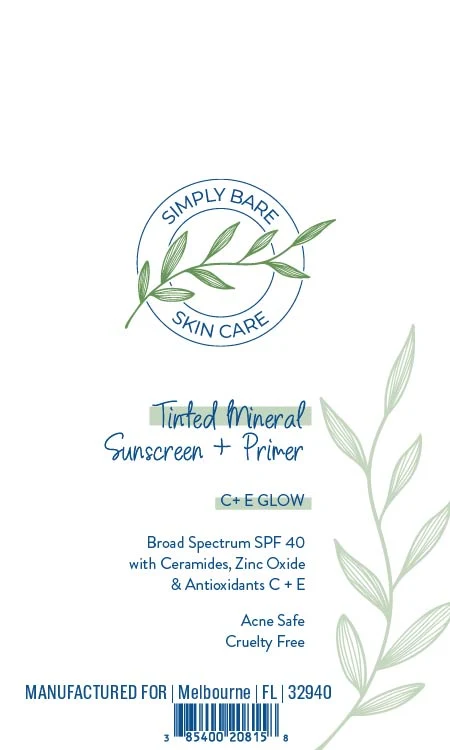 Tinted Mineral Sunscreen Plus Primer CPlusE Glow packaging