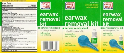 DISCOUNT drug mart FOOD FAIR earwax removal kit 포장
