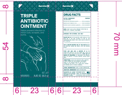 SurviveX Triple Antibiotic 포장