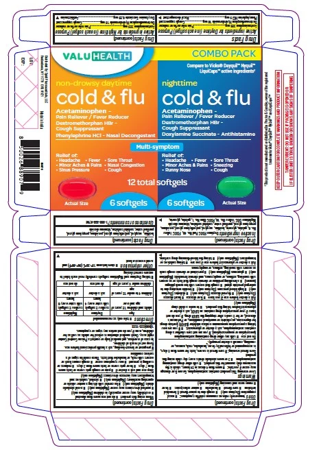 Cold and Flu Non Drowsy Daytime and Nighttime 포장