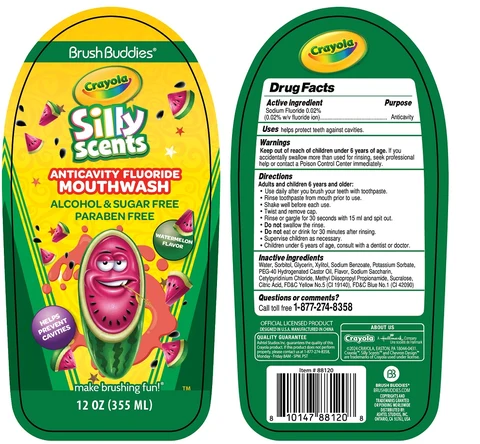 Brush Buddies Crayola ANTICAVITY FLUORIDE - WATERMELON FLAVOR packaging
